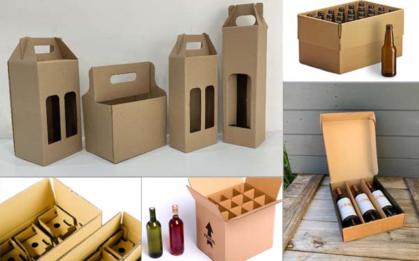 cajas de carton para botellas vino y cerveza