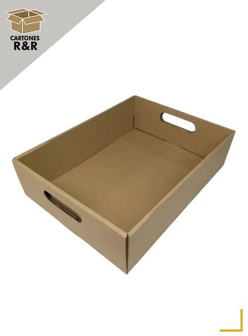 caja carton como bandeja